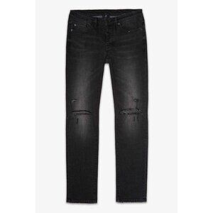 Six week Residency BNWOT skinny distressed black jeans sz 31 button fly